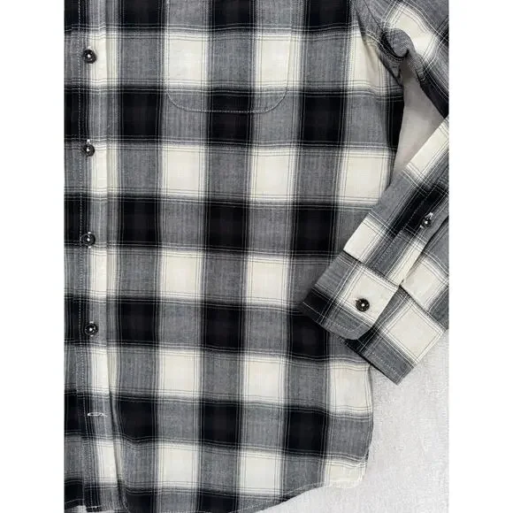 Taylor Stitch The Jack Everyday Oxford Coal Herringbone Check Shirt 40 M - Picture 5 of 7
